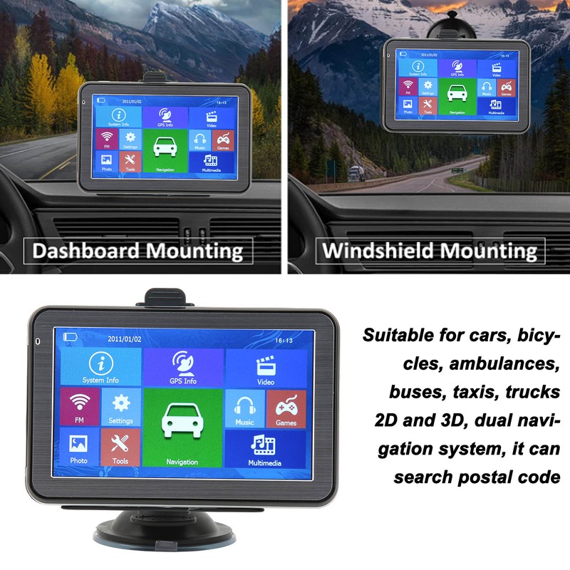 GPS Navigator 5 In Touch Screen 256MB 8G 3D 2D