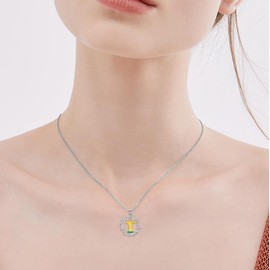 ZPMMPZ Christ The Redeemer Necklace 925 Sterling Silver Thorns Jesus Pendant Necklace Christian Jewelry Gifts for Women Men（Christ The Redeemer）