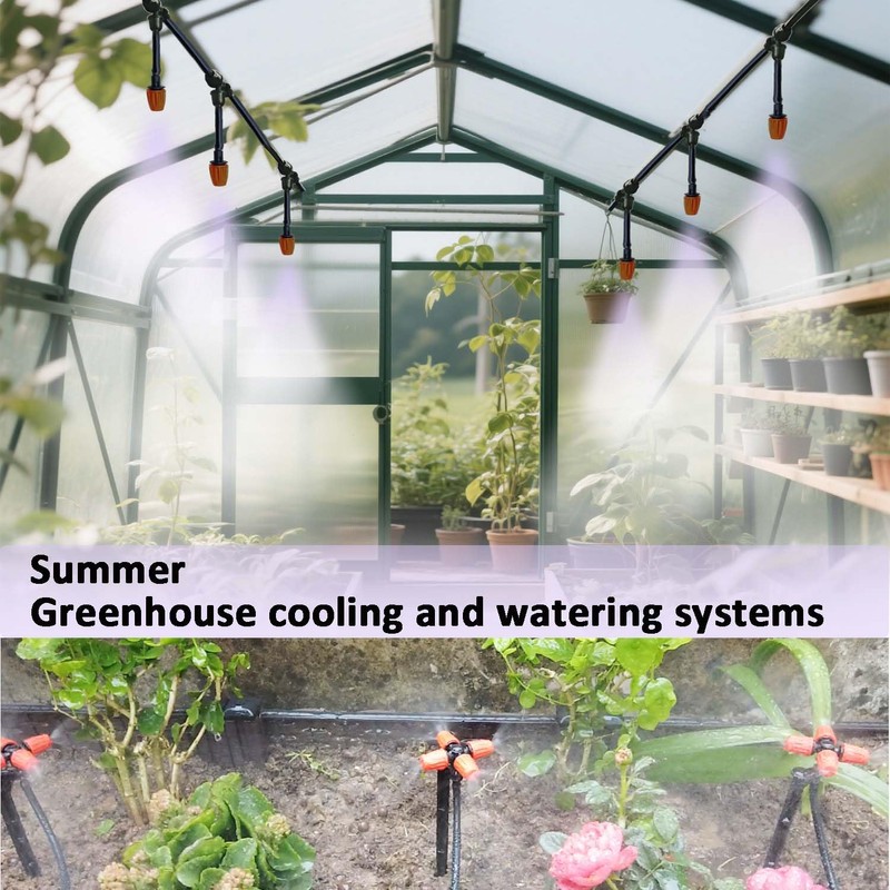 160Ft Drip Irrigation System with Water Timer for Garden, Main