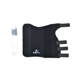 Body-Plus Direct Wrist Support Splint Brace for Left Hand, Medium, Black