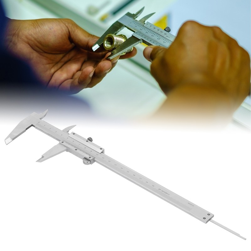 Vernier Scale High Carbon Steel Measurement Gauge Ruler Tool for