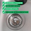 Sink Replacement Strainer Basket, 1 Piece, Diameter 79 mm Strainer