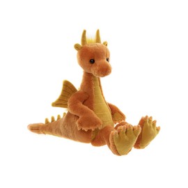 Charlie Bears Diamonds Bearhouse Dragon Fantasy Soft Toy Teddy Bear – Plush Orange Dragon - Soft Cuddly Perfect for Children 25cm / 10"