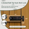 Renovators Supply Manufacturing Slide Bolt Latch 3.5 in. Black Wrought