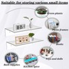 KUBDPQOR Versatile Acrylic Wall Shelf – Perfect Floating Shelves for