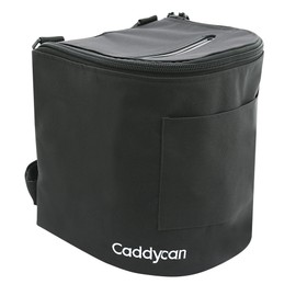 Caddycan - Portable Trash Can for Boating | Tough and Durable Storage Bag for Use with Kayaking, Boating, Camping, Hiking, Beach, Fishing | Collapsible, Multi-Purpose, Junior Size, Black