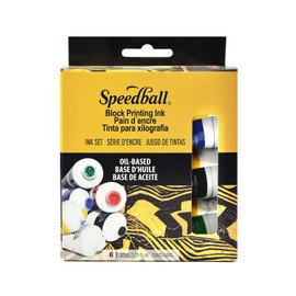 Speedball Oil-based Block Printing Ink Starter Set - set of 6