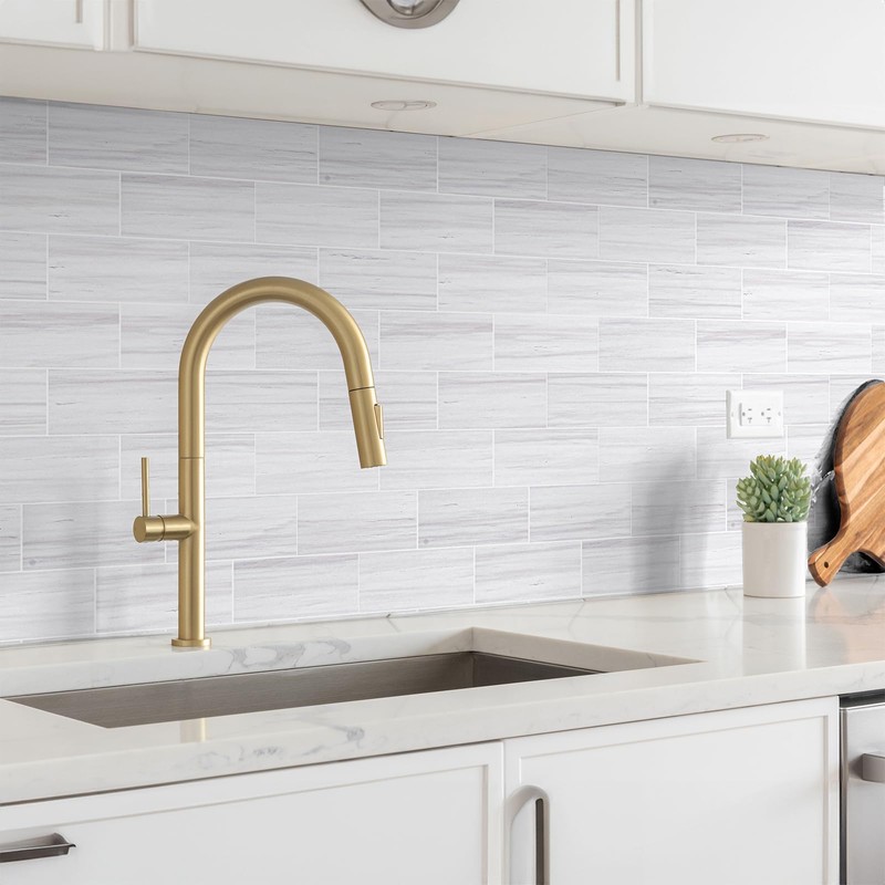 StyloVue 100 Pieces Peel and Stick Backsplash for Kitchen, 3"