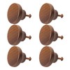 6Pcs Wooden Furniture Knobs Furniture Pulls Handles Wooden Cabinet Knobs