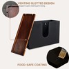 eBun Bamboo Folded Paper Towel Holder – Wall Mount &