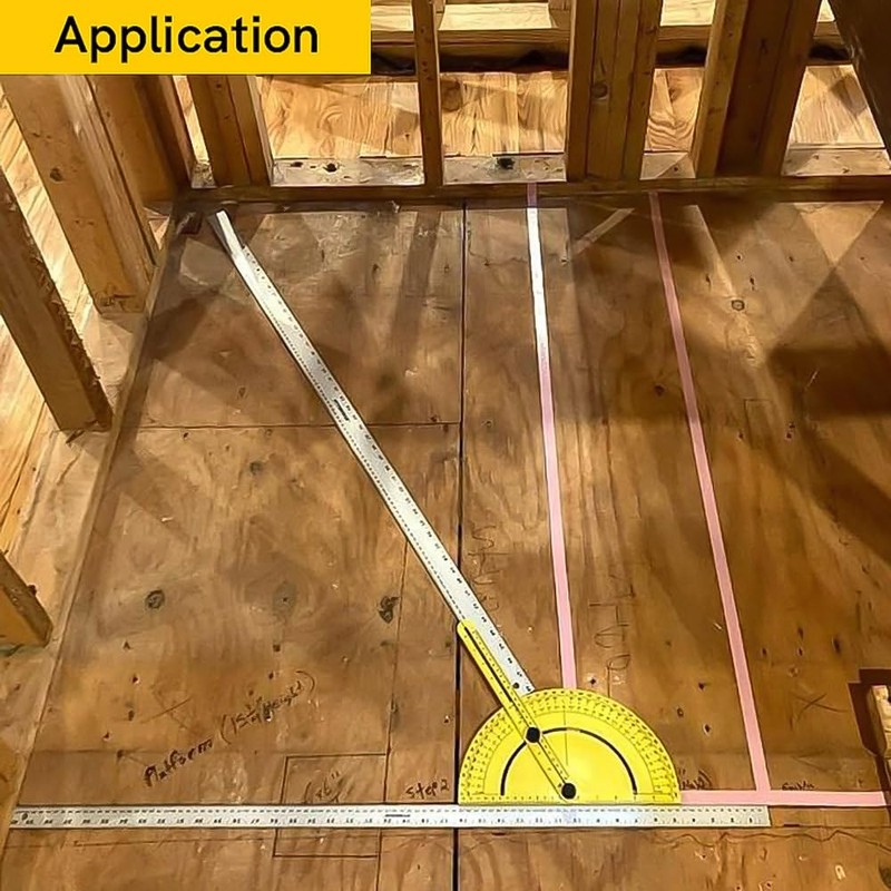 Big Horn 19104 Plastic Miter Saw Protractor 7-Inch Angle Finder