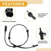 Partuto ABS Wheel Speed Sensor No.51787099/1563624 Rear Left Right ABS