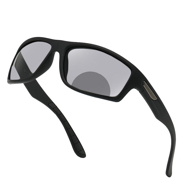 Sports Transition Readers Sunglasses Wrap Around Readers Photochromic Bifocal Reading