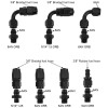 OSIAS Black Adjustable Fuel Pressure Regulator Kit an 6 Fitting
