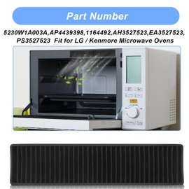 5230W1A003A Microwave Charcoal Filter for LG Kenmore GE Microwave Filter Replacement Parts for Microwave LMV2031ST, LMV1650ST, LMV1650SW, LMV2031BD, LMV2031SB, LMVM2085SB, LMVH1711ST (1-Pack)