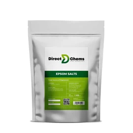 DIRECTCHEMS Epsom Salts Gardening Magnesium Sulphate, Unscented, 100% Pure, 1kg,5kg,25kg, Premium Quality, No additives/Synthetics