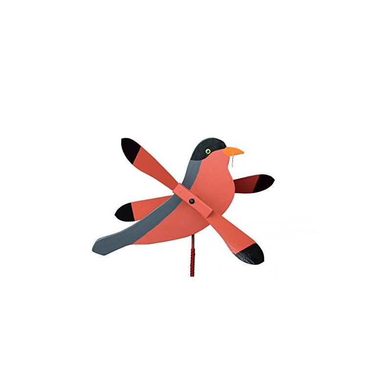 Beaver Dam Woodworks Amish-Made Whirlybird Yard Decoration, Robin