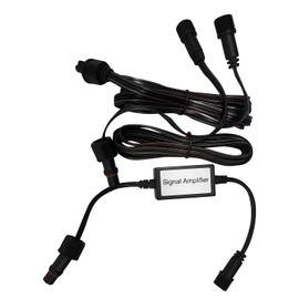 ASAHOM 6ft Extension Cords with Signal Amplifier, Compatible with ASAHOM S1050 S1060 Permanent Outdoor Lights, Black