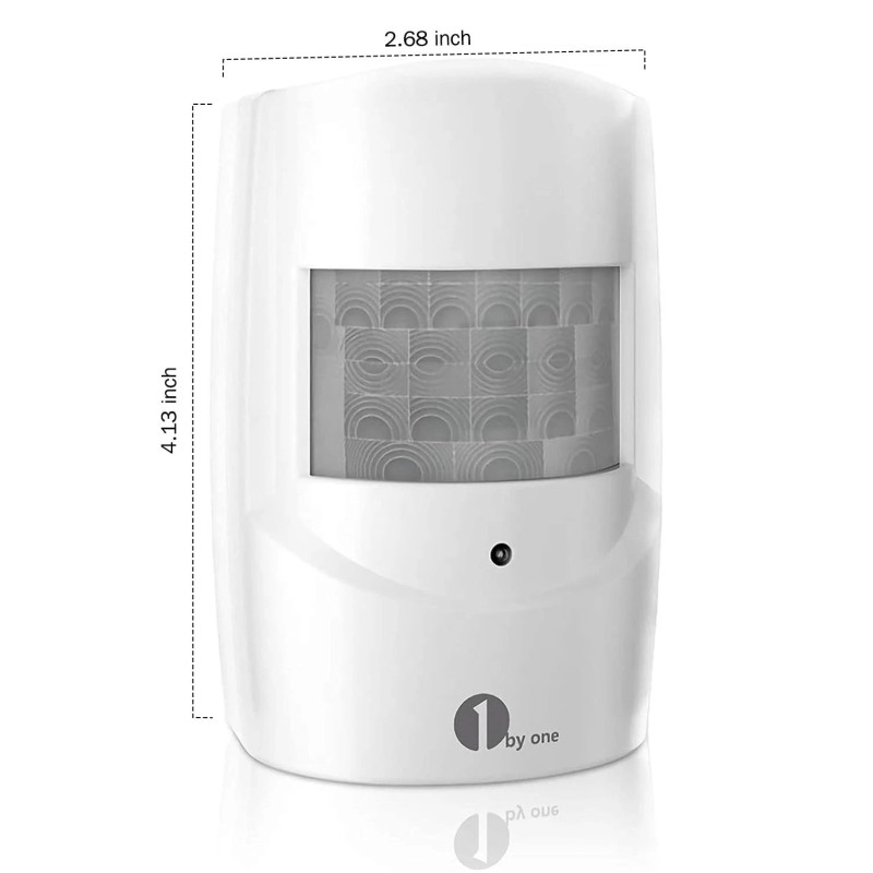 1byone Wireless Motion Detector Alarm System Waterproof Wide Range Security
