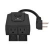 Monoprice Smart Outdoor Plug, IP65 Weather Resistance, 2 Individually Controlled