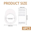 Nzexlyva 6PCS Door Handle Protectors, Flexible Transparent Wall Protection Door
