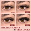 Higu clace Eyelash Extensions, 280 Pieces, 30D + 40D +