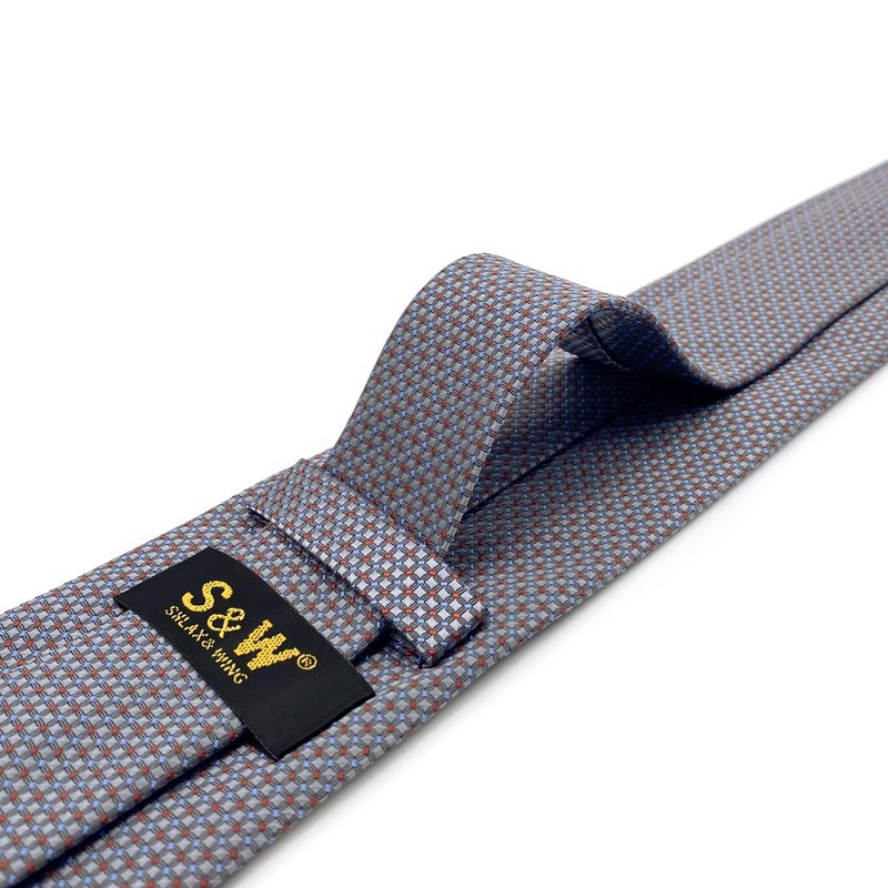 S&W SHLAX&WING Men's Necktie, Assorted Stripes, Plain, Dots, 57.9 inches