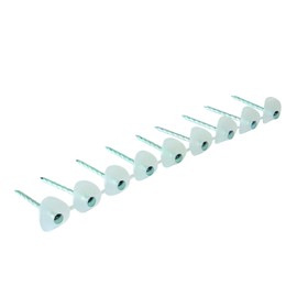 DAIDOHANT 22101 Poly Connecting Umbrella Nails, White, For Wooden Base, Poly Washer, Nominal Diameter (D) 0.08 inches (2.1 mm) x Length (L) 1.5 inches (38 mm), Pack of 270