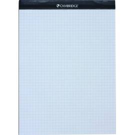Cambridge Quad Ruled Headstrip Office Pad, 8-1/2 X 11-3/4-Inch, 80 Sheets, White (59900)