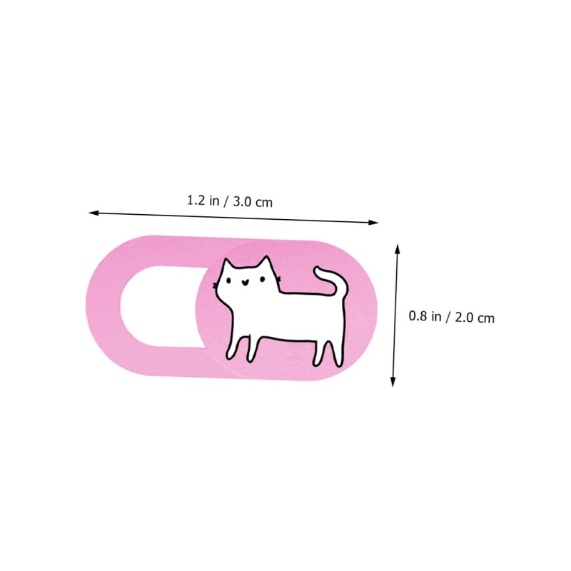jojofuny 3pcs Adorable Cat Webcam Cover Set Slide Camera Protectors