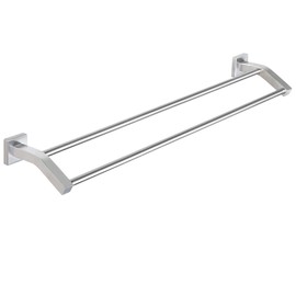 Alise Bath Double Towel Bars Towel Racks for Bathroom,Wall Mount Towel Holder Heavy Duty SUS304 Stainless Steel Towel Hanger Towel Rail,Brushed Nickel 28 Inch