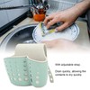 4Pcs Sink Sponge Holder PP 2 Layer Adjustable Strap Soap