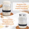 ROLIOUMEN Sourdough Starter Kit, 34OZ Sourdough Jar Container with Aluminium