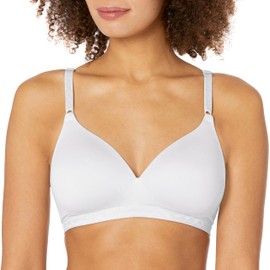 Warner's Women's Plus Size Simply Perfect Super Soft Wireless Lightly Lined Comfort Bra RM1691T, White, 38C
