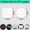 3 Inch Inspirational Word Stencils, 20 PCS Motivational Stencils Reusable