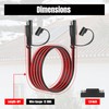 6FT 12AWG SAE Extension Cable, 12 AWG SAE to SAE
