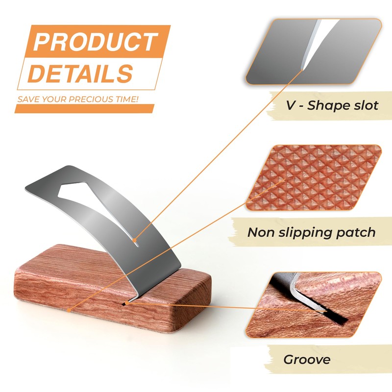 Savina Zipper Jig Tool, Hardwood & Stainless Steel Zipper Installing