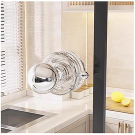 YIDELAI Powerful Suction Cup Glass Mirror Door Handle, Refrigerator Drawer Bathroom Wall armrest, Bathtub Shower Handle Kitchen Drawer Cabinet knob Suction Cup (Transparent)