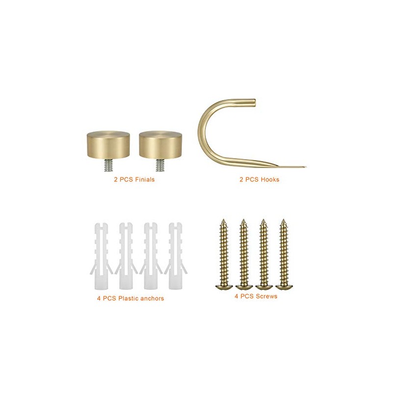 Premium Curtain Holdback, Quality Metal Decorative Curtain Holdbacks with Zinc