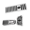 3pcs Accelerator Brake Pedals Foot Rest Plate Waterproof Fireproof Replacement