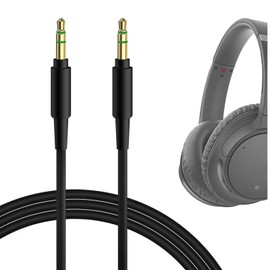 Geekria Cable de audio compatible con Sony WH-ULT900N WH-XB920N WH-XB910N WH-1000XM5 WH-1000XM4 WH-CH720N WH-910N INZONEH5 Cable de auriculares de 1/8" (3,5 mm) a 3,5 mm (4 mm ft/ft/ft/ft/m)