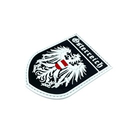 Austria Coat of Arms Austrian Glow in the Dark Flag Airsoft Velcro PVC Patch