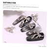 SAFIGLE 100pcs Bowknot Nail Charms Sparkling Manicure Decals for DIY