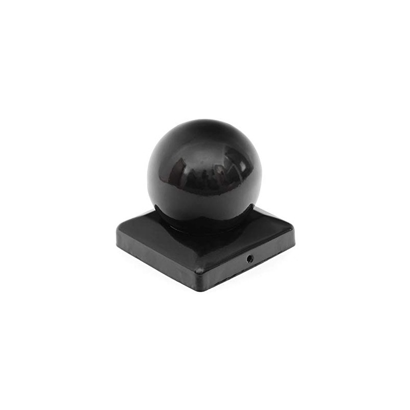 2 x Post Caps Ball Steel Black Powder Coated 71