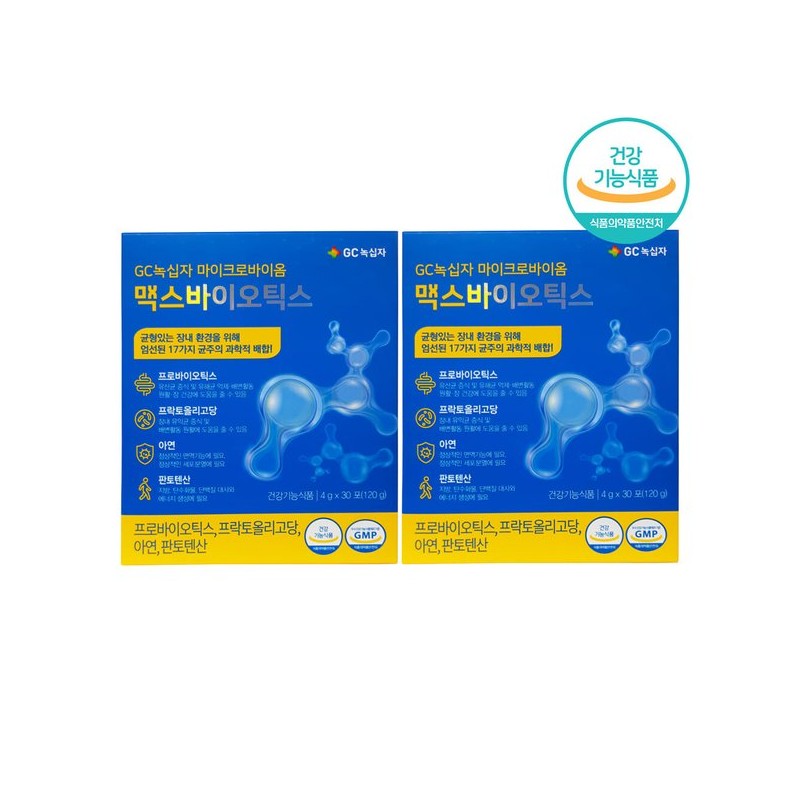 녹십자 유산균 1억 프로바이오틱스 마이크로바이옴 30포 Green Cross Probiotics 100