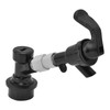 Beer Dispenser Plastic Black Portable Beer Tap Faucet for Outdoor