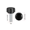 uxcell 2pcs Knurled Clamping Knobs M5 x 20mm Metric Zinc