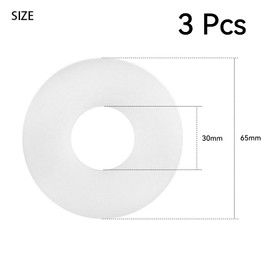 3 Packs Flush Valve Seal,Durable Toilet Cistern Seal Rubber,Diaphragm Base Sealing Washer Replacement,Clear Drain Valve Diaphragm Washers Ring Gaskets Parts prevent leakage For Toilet Kitchen