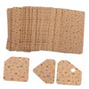 Hohopeti 100pcs Jewelry Display Cards for Earrings Blank Kraft Paper