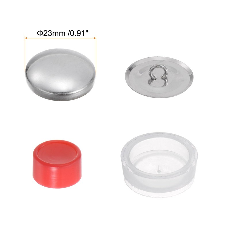 HARFINGTON 20 Sets Self Cover Button Kit 36L 0.9" 23mm